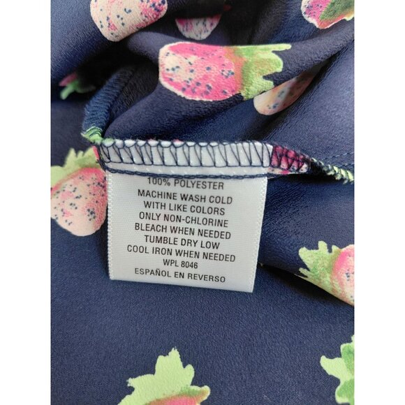 Maison Jules Women's Scallop Tank Top With Strawberry Print - Picture 11 of 11